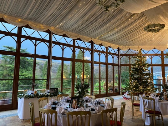 Birmingham Weddings Conservatory at Craig y Nos Castle