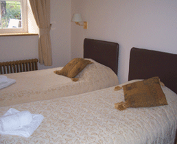 Craig y Nos Castle En-suite Room 15 twin bedded room (one of three rooms in AB15) Wedding Venues South Wales - Craig y Nos Castle Accommodation Room 15 twin room