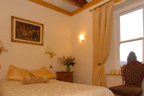 Craig y Nos Castle Accommodation Room 33, a small room with a small shower en-suite Wedding Venues South Wales - Craig y Nos Castle Accommodation Room 33