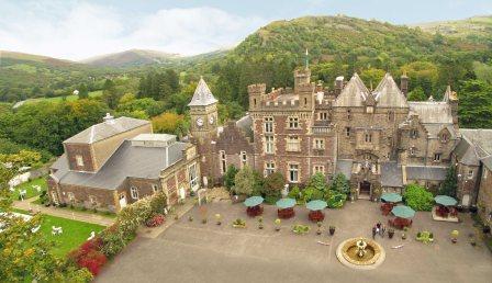 Wedding Venue Craig y Nos Castle Aerial View