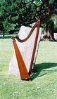 Harpist and Harp for wedding hire