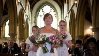 Chris Barroccu Wedding Photographer Bride and bridesmaids in Church