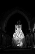 Chris Barroccu Wedding Photographer Bride leaving Church