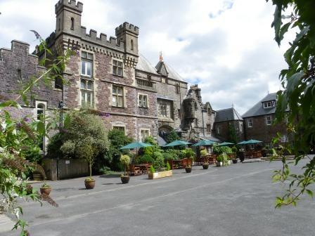 Maesteg Wedding Venues Craig y Nos Castle front courtyard Maesteg Wedding Venues Craig y Nos Castle front courtyard