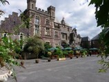 Craig y Nos Castle courtyard