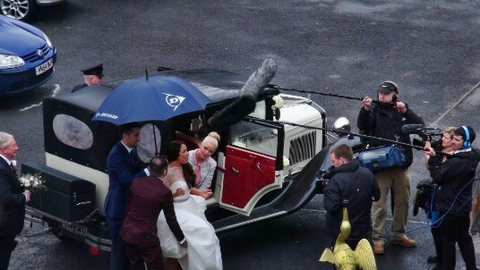 Celebrity Wedding with Helen Flanagan & Hugo at Craig y Nos Castle