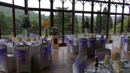 Craig y Nos Castle wedding venue for Mid Glamorgan Conservatory with views over Brecon Beacons Craig y Nos Castle wedding venue for Mid Glamorgan Conservatory with views over Brecon Beacons