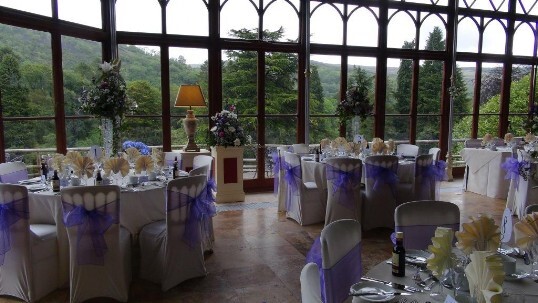 Craig y Nos Castle wedding venue for Birmingham Conservatory with views over Brecon Beacons Craig y Nos Castle wedding venue for Birmingham Conservatory with views over Brecon Beacons