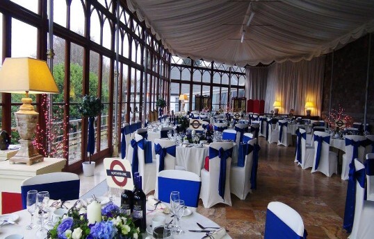 Conservatory Wedding Banqueting room at Craig y Nos Castle