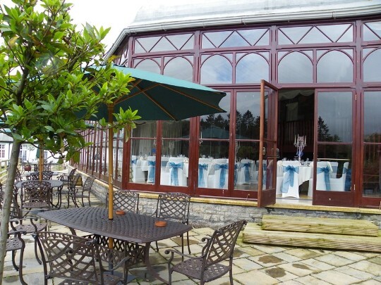 Craig y Nos Castle Wedding Venue Swansea Conservatory Terrace