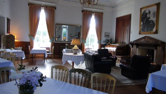 Evening Function room at Craig y Nos Castle wedding venue near Port Talbot