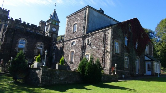 Craig y Nos Castle Wedding Venue Swansea Theatre Gardens and Theatre terrace