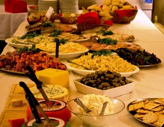 Mixed Buffet including small cheese board South Wales Wedding Venue Craig y Nos Castle