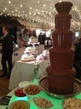 Giant Chocolate Fountain Swansea Weddings