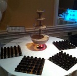 Giant Chocolate Fountain Swansea Weddings