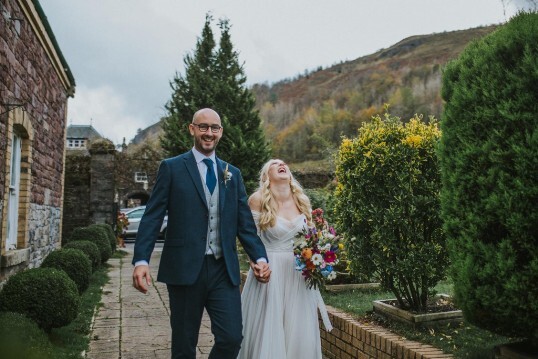 Wedding Couple at Craig y Nos Castle Birmingham