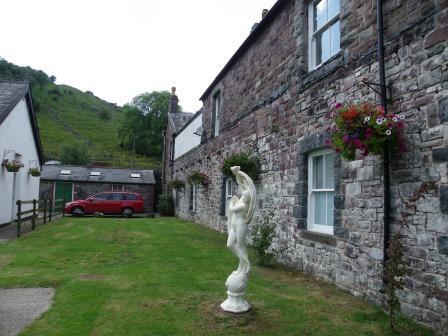 Craig y Nos Castle Nurses Block grassy area between Nurses Block (left) and Atrium buildings (right) Wedding Venues South Wales - Craig y Nos Castle Nurses Block lawned area