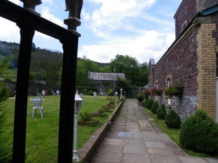 Wedding Venues South Wales - Craig y Nos Castle entrance gate to Theatre Gardens