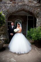 Kevin John Wedding Photography Bridal Couple at Craig y Nos Castle South Wales