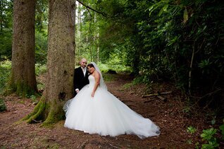 Kevin John Wedding Photography Bridal Couple in Craig y Nos Country Park South Wales