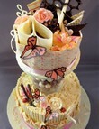 Floral wedding cake