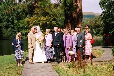 South Wales Wedding Venue Craig y Nos Castle Lake in Craig y Nos Country Park